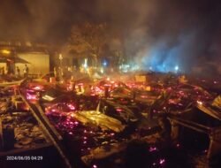 Rumah Jompo di Kampung Tarekat Naqsyabandiyah Babussalam Ludes Terbakar